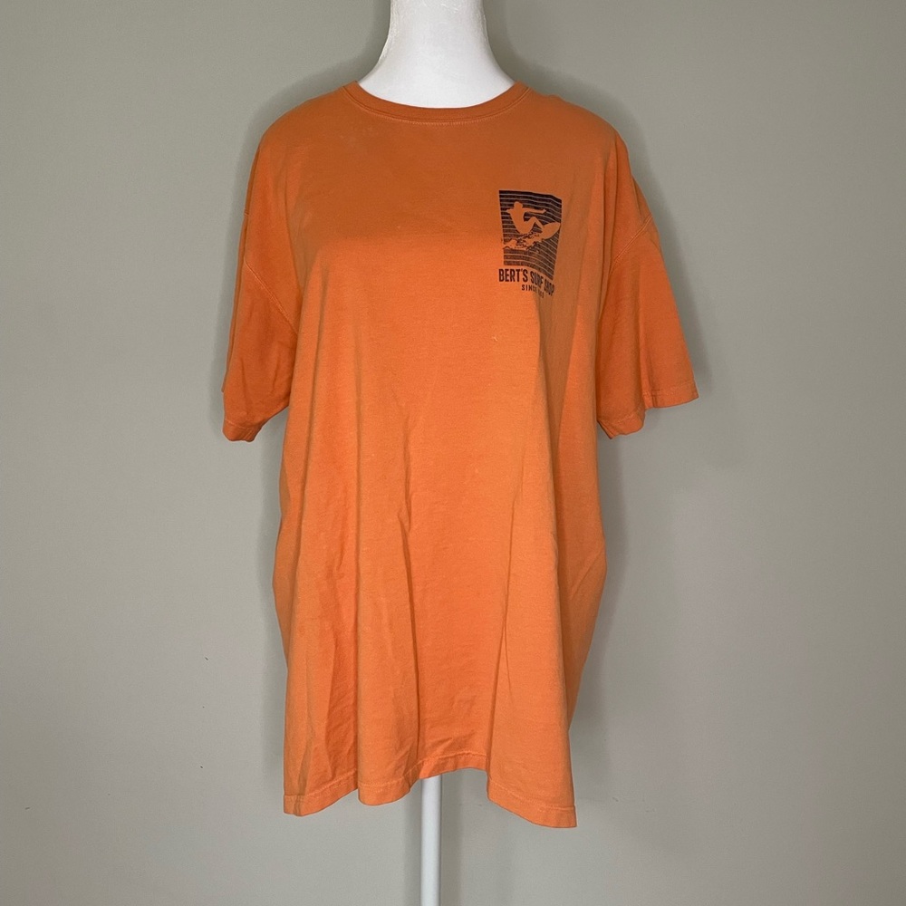 Bert’s Surf Shop 100% Ring Spun Cotton Orange Tshirt L